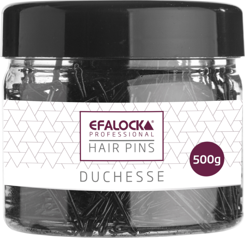 Pinces cheveux plates noires  5 cm