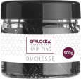 Pinces cheveux plates noires  5 cm